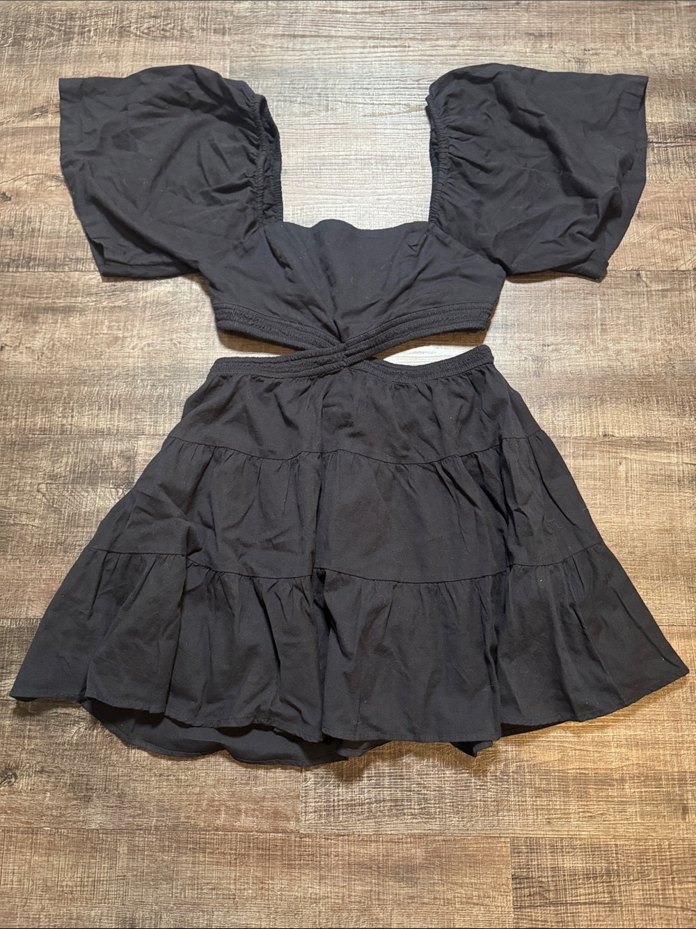 Free People "Cross of Sunlight Mini Dress